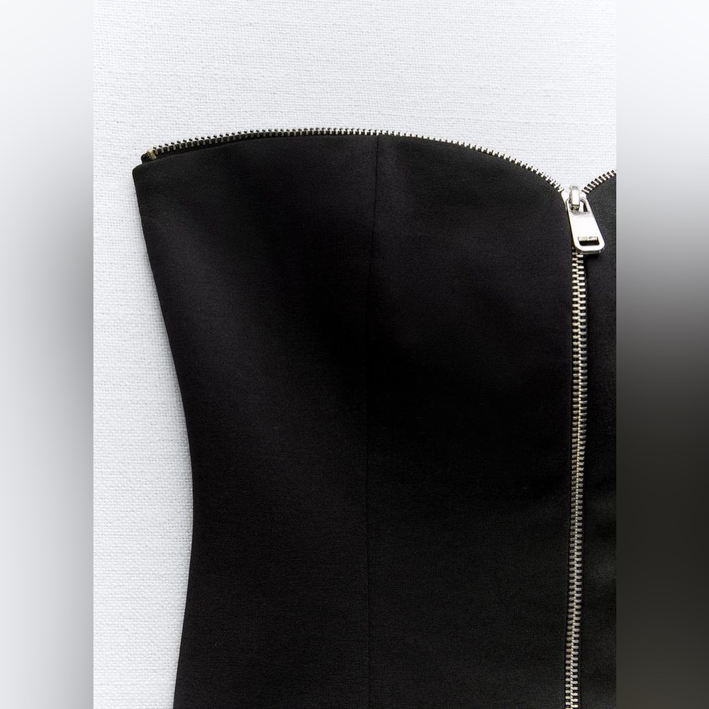 STRAPLESS ZIPPER TOP - Picture 5 of 7